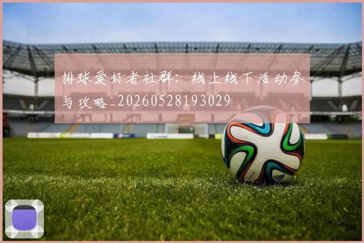 排球爱好者社群：线上线下活动参与攻略_20260528193029